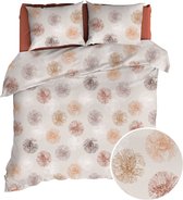 Romanette FLANEL Dekbedovertrek 270x200/220 Snowflakes terra