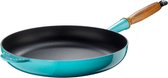 Le Creuset Gietijzeren koekenpan Caribbean Blue 28cm 2,6l