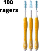 Gum Travler Ragers 1.3mm Geel - 2 x 50 stuks - Voordeelverpakking