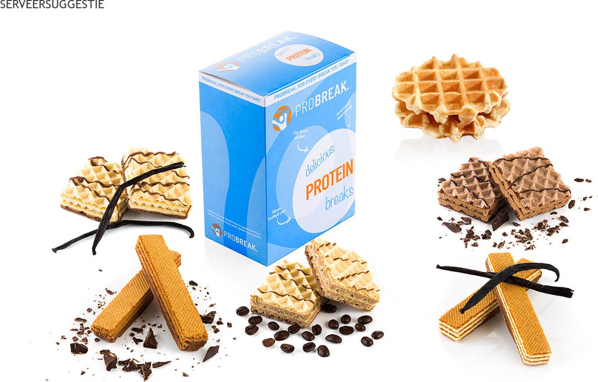 Goedkoopste Novashops Proteïne & Koolhydraatarme Maaltijdvervangers | Eiwitrijke Wafels (28 Wafels