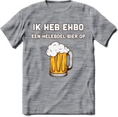 Ik Heb EHBO T-Shirt | Bier Kleding | Feest | Drank | Grappig Verjaardag Cadeau | - Donker Grijs - Gemaleerd - XL