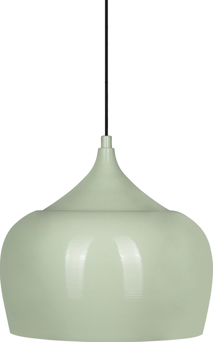 Bamyum Hanglamp Keukenlamp Hangend I Kreis I Ø30 cm E27 Metalen Retro Hanglamp Voor Alle Kamers - Mintgroen
