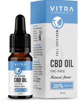 CBD-olie van Vitra 10 ml 20 procent - Full Spectrum - 2000 mg