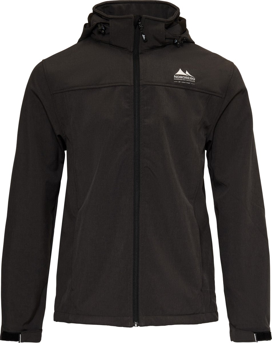 Nordberg Kjeld Softshell Outdoor Zomerjas Heren Melange 3XL Zwart
