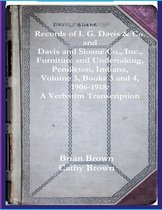 Records of I. G. Davis & Co. and Davis and Sloane Co., Inc., Furniture and Undertaking, Pendleton, Indiana, Volume 3, Books 3 and 4: 1930 - 1934