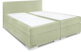 Beddenleeuw Boxspring Bed Sara - 160x220 - Incl. Pocketmatras + Hoofdbord - Groen