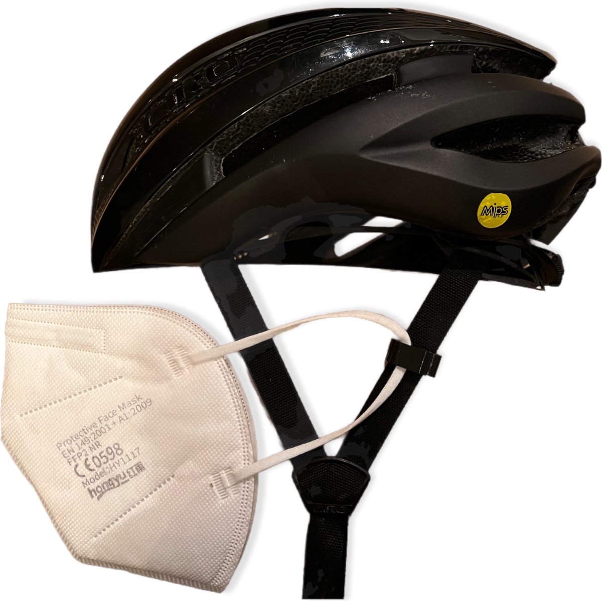 PlugWare Helmclips - Skihelm Clips Voor Mondkap - Helmband Clip - FFP2 Helm Mount - Set Van 2 - Zwart - Plugware