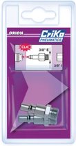 Criko adapter voor compressor 3/8” | Orion verbinding | Compressor-accessoires | Metaal