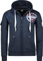 Geographical Norway Vest Capuchon Blauw Fudicael - M