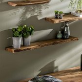 Wandplank 120 Acies / Massief acacia naturel - Meubels - Kantoor - Industrieel