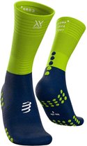 Compressport Mid Compression Socks - blauw/groen - maat 39-41