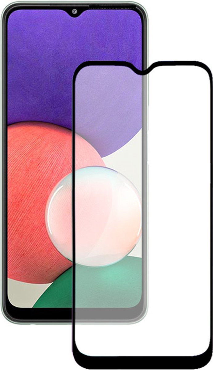 Full Screenprotector Geschikt voor Samsung Galaxy A22 5G - A22 5G Full Tempered Glass