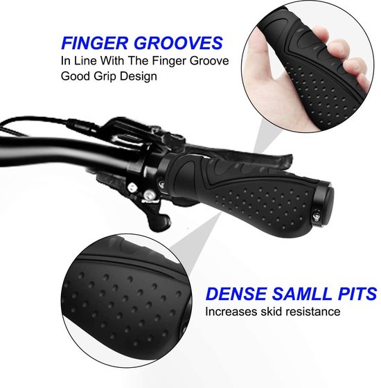 Stuurgrepen Fietsstuur Grips TPR Anti-Skid MTB Racefiets