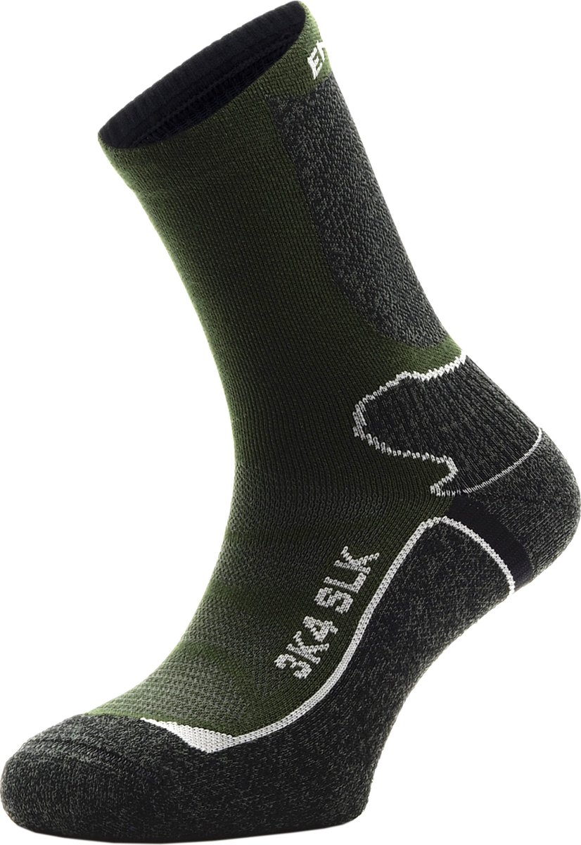 Enforma SLK-3K4 Merino Wandelsokken Thermoregulerende Sportsokken Achilles support Anatomisch gevormd – S Groen