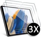 HB Glas Geschikt voor Samsung Galaxy Tab A8 2021 10.5 inch - Screenprotector Glas Gehard - Tempered Glass - Volledige Bescherming - 3 Stuks