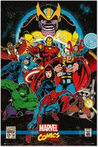 Grupo Erik Marvel Comics Infinity Retro  Poster - 61x91,5cm