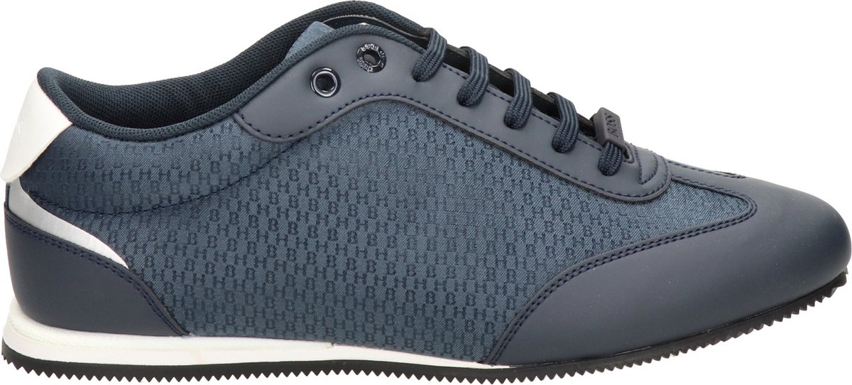 Hugo Boss Rusham Lowp Logo heren sneaker - Blauw - Maat 44 | bol.com