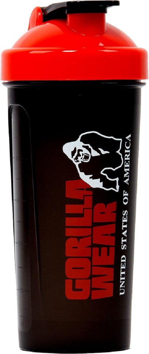 Goedkoopste Gorilla Wear Shaker XXL - Zwart/Rood - 1000ml