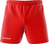Short Givova P016, korte broek rood, maat L