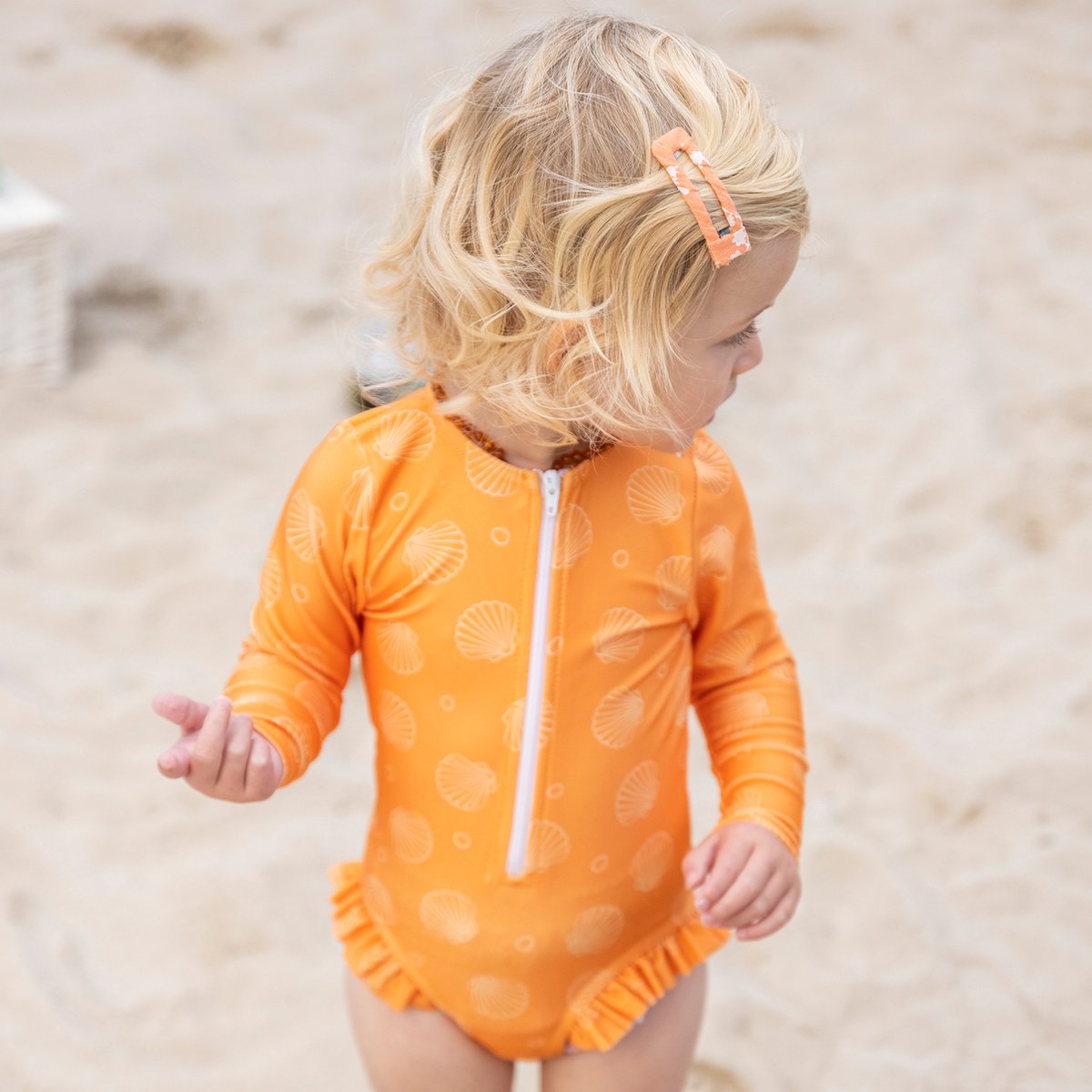 Swim Essentials UV Badpak Meisjes Met Lange Mouwen - Oranje - Oranje Kiss — afbeelding 16