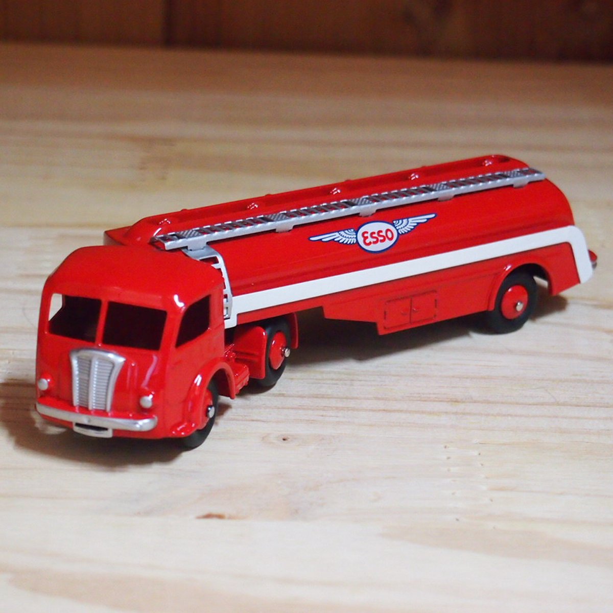 camion citerne Panhard Movic Esso semi-remorque Dinky Toys 32C Atlas +Fiche no c