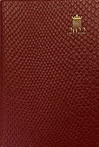 Ryam - Zak Agenda - Unic - 2022 - Rood - Week per 2 pagina's - Luxe Python - 7,5x10,5cm