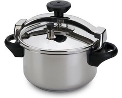 Snelkookpan RVS (6 ltr-22 cm) Inductie geschikt