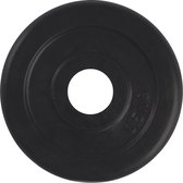 VirtuFit Rubberen gewicht - Halterschijf - 30 mm - 0,5 kg - Zwart