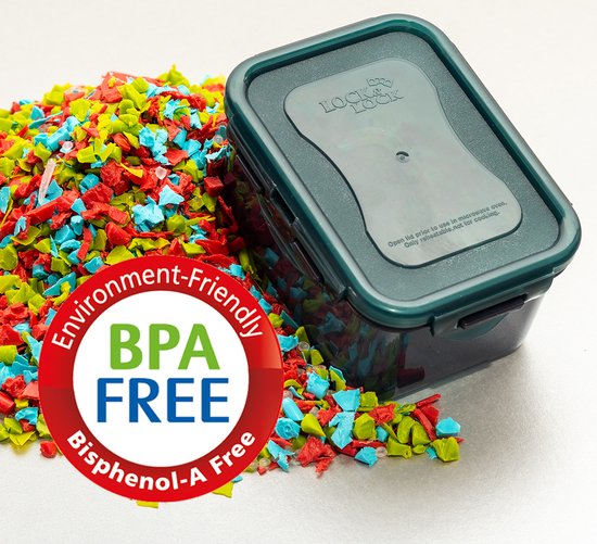 Contenants pour aliments frais Lock & Lock ECO | Boîtes à collation - 470 ml - Durable - Zéro déchet - 100% plastique recyclé - Set de 3 pièces