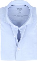 OLYMP - Luxor Jersey Stretch Overhemd 24/Seven Blauw - 40 - Heren - Slim-fit