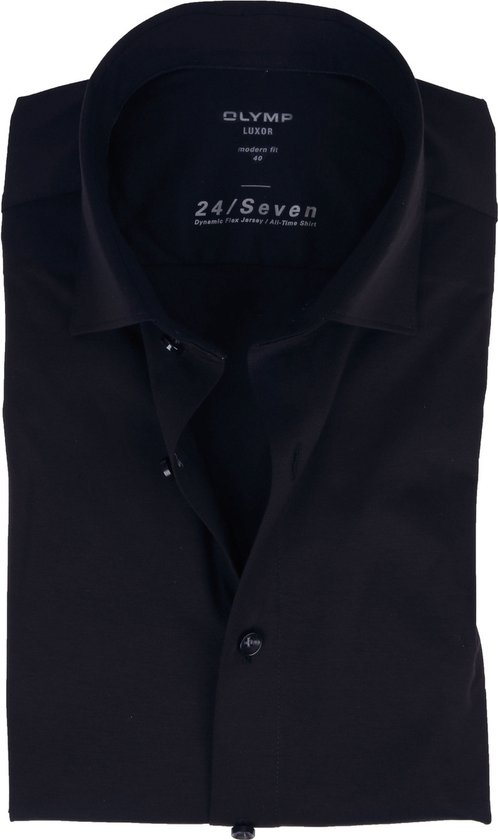 OLYMP Luxor 24/Seven modern fit overhemd - tricot - Strijkvriendelijk - Boordmaat: