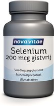 Nova Vitae - Selenium - 200 mcg - gistvrij - 180 tabletten