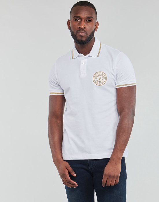 Versace Jeans Couture Heren Polo Wit maat S | bol.com