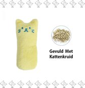 EPIN | Kattenkruid Knuffeldier | Katten Speelgoed | Catnip | Kattenspeelgoed | GEEL