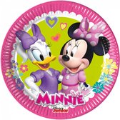 Procos Feestborden Minnie Mouse 20 Cm Papier Roze 8 Stuks