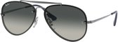 Ray-ban Zonnebril Blaze Aviator Junior Staal Grijs/blauw