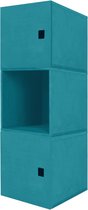 Blok-je Kast Trippel Omhoog Blauw - Kastje, dressoirkast, brede kast