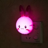 Kinder nachtlampje Roze konijn voor baby of kinder kamer