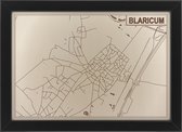 Houten stadskaart van Blaricum