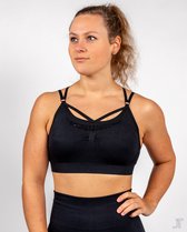 JT Supply – Power - Sport BH – Fitness Beha – Fitness Top - Sport Beha – Premium BH – Dames Kleding – Push Up – Met Pads - Zwart