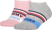 Tommy Hilfiger Kids Sneaker 2 Pack Logo Ribbon Unisex Sokken - Maat 35/38