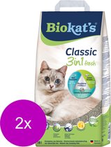 Biokat's Classic Fresh 3 In 1 - Kattenbakvulling - 2 x 18 l