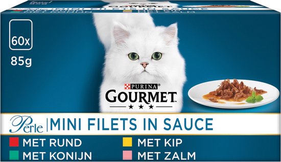 Gourmet Perle Mini Filets in saus - kattenvoer natvoer