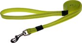 ROGZ Classic Hondenlijn / Hondenriem (HL11-H) - Nylon - Dayglow (Neon Geel) - Reflecterend - M - Breedte 16 mm - Lengte 140 cm - Geschikt voor klein en middelgrote honden (12 - 22 kg)