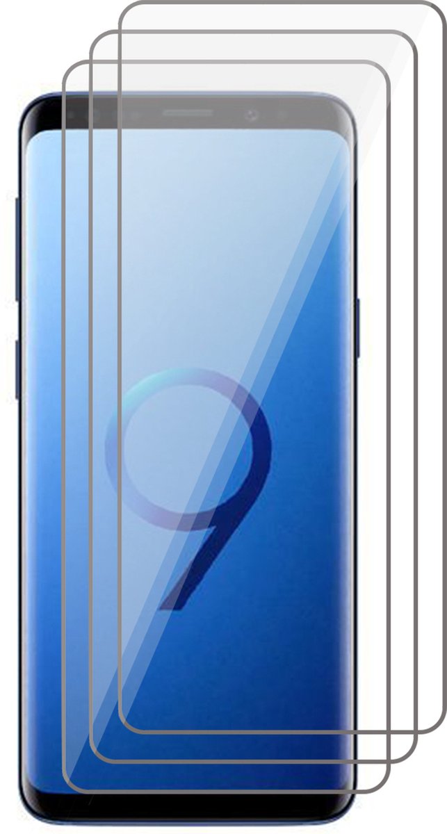 Screenprotector geschikt voor Samsung S9 - Beschermglas Screen Protector - 3 stuks