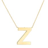 Fate Jewellery FJ4125 - Letter Z - 925 zilver - goud verguld - 45cm +5cm