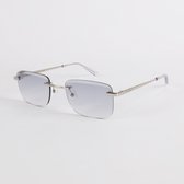 Lucien Fabrice - Crystal -Silver - Gradient Grey - Zonnebril - Sunglasses - Eyewear - Unisex - Dames - Heren