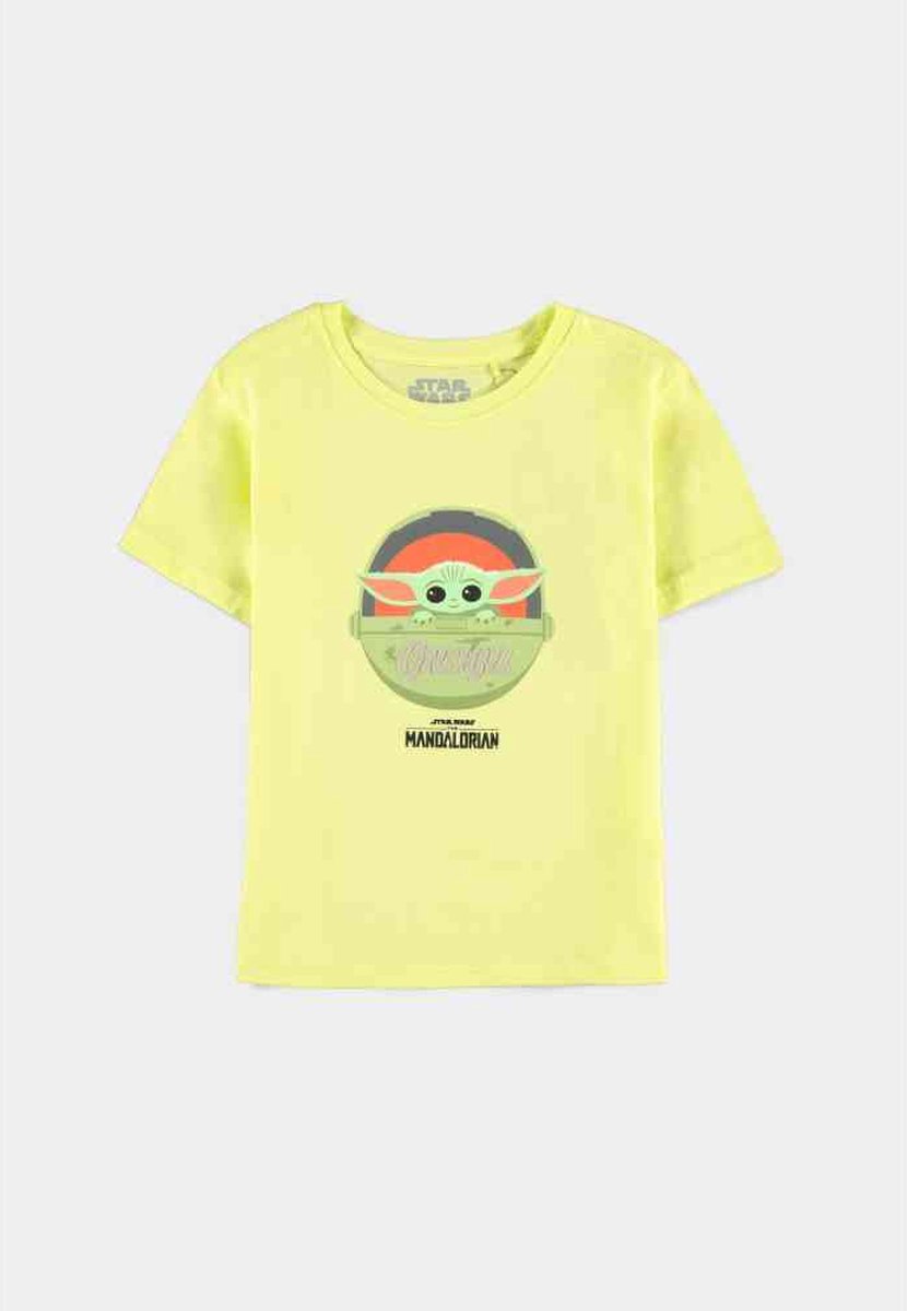 Disney The Mandalorian Kinder Tshirt -Kids 122- The Child Geel