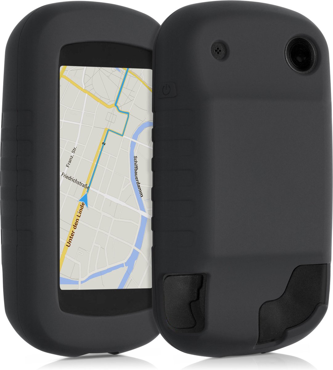kwmobile Hoesje voor Garmin Montana 680 - Beschermhoes voor handheld GPS - Back cover in zwart