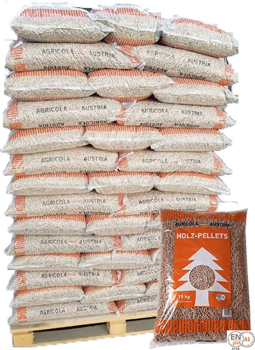Agriselect Pellets EN A1 - 65 zakken (975 kg) Thuisbezorgd - Voor Pelletkachels